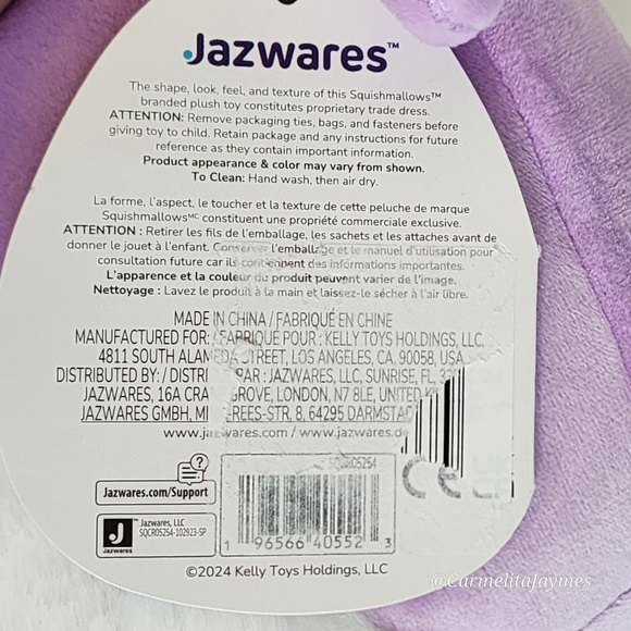 MONICA Purple Axolotl Squishmallow - Picture 7 of 7